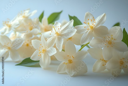 A Pure Cluster of White Flowers in Full Bloom