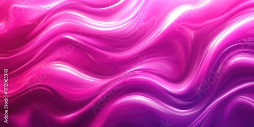 Elegant Magenta Wallpaper with Smooth Wave Pattern in Minimalist Style