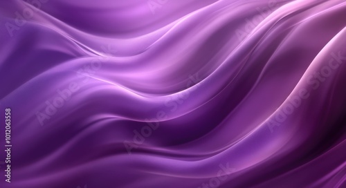 Wallpaper Mural Elegant Purple Silk Waves. Abstract Smooth Curves in Luxurious Violets Torontodigital.ca