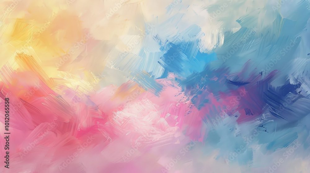 Pastel Dreams Abstract Artwork with Soft Brushstrokes and Harmonious Colors Pastel Dreams Abstract Artwork with Soft Brushstrokes and Harmonious Colors