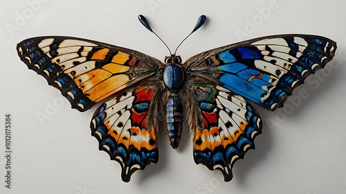 Closeup Of A Butterfly Serene Capturing Cemetery Mirroring Beauty Background
