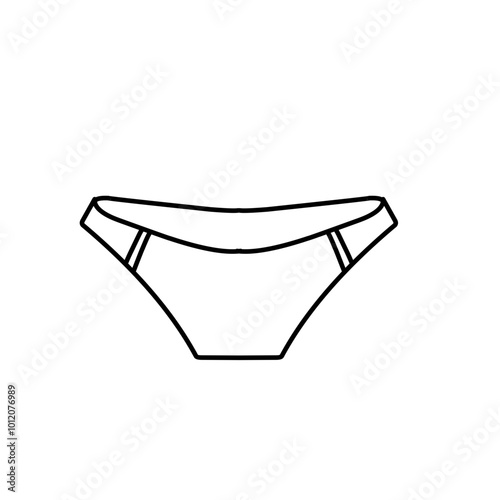 outline of women's panties