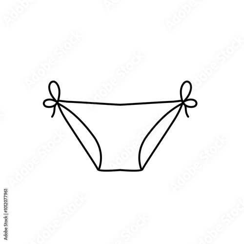 outline of women's panties
