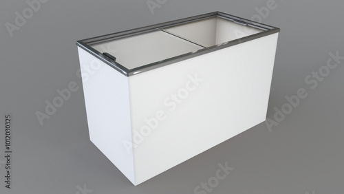 Horizontal Freezer 3D render