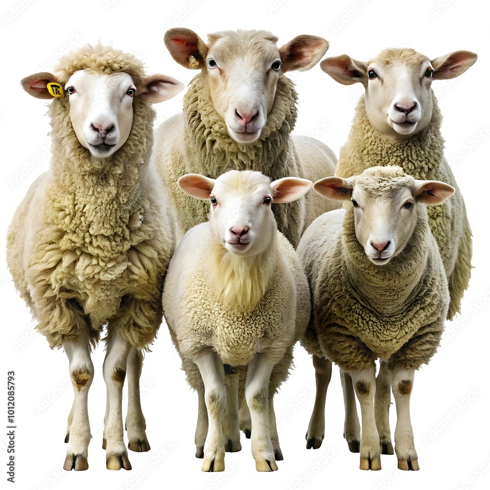 Obraz premium sheep and lambs