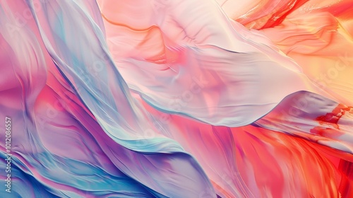 Pastel Serenity CloseUp Artwork with Smooth Brushstrokes for Tranquil Themes