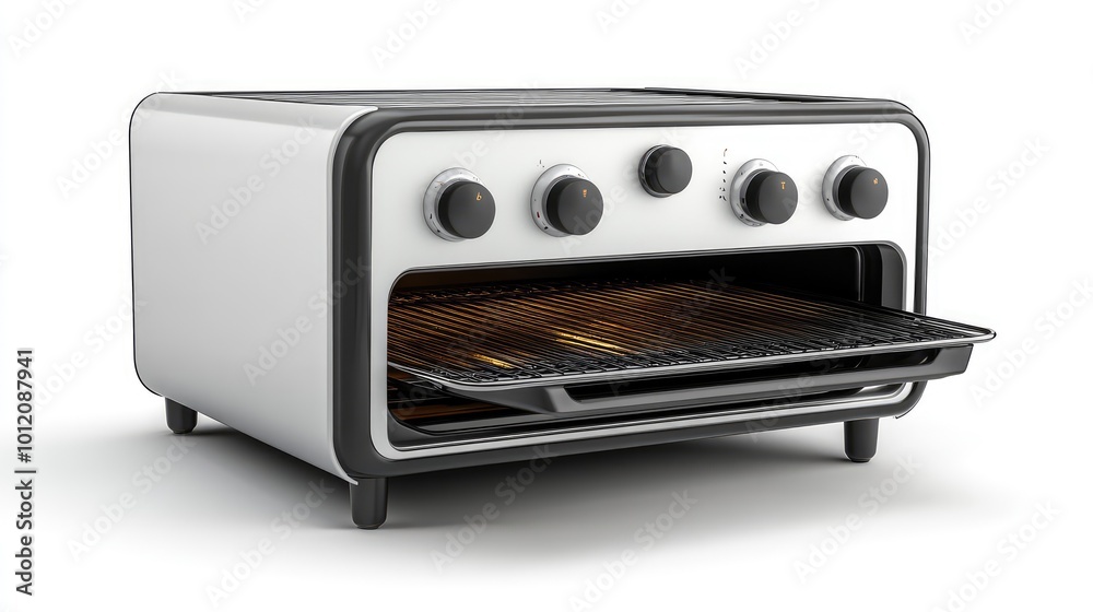 Toaster Oven Isolated. AI generated illustration. Toaster Oven Isolated. AI generated illustration.