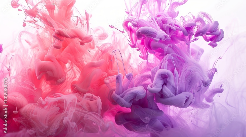 Enchanting Pink and Purple Ink Swirls A Captivating Closeup of Mesmerizing Water Patterns Enchanting Pink and Purple Ink Swirls A Captivating Closeup of Mesmerizing Water Patterns