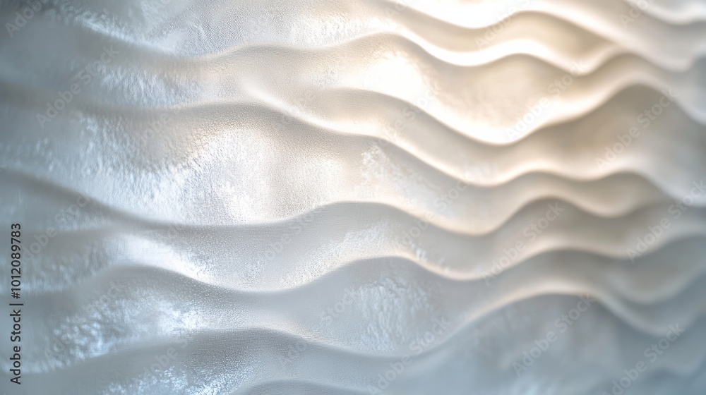 Fototapeta premium Smooth frosted glass with subtle wave-like