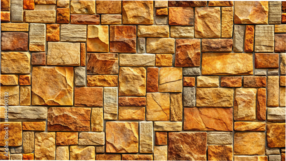 Pattern of chiseled stone texture for backgrounds in warm earthy tones 
