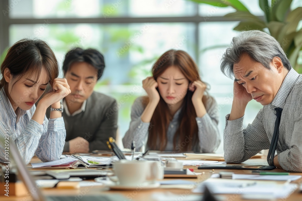 People Tired Of Meeting In Office, Generative AI People Tired Of Meeting In Office, Generative AI