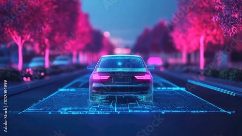 Smart LPR Camera Solutions. AI generated illustration.