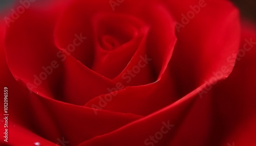 A 3D macro image capturing the smooth, velvety texture of a deep red rose petal, showing the fine details of the petal's surface and subtle gradients of color.