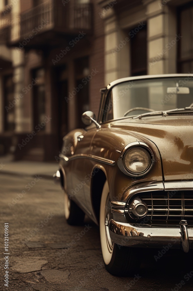 an illustration of a retro car photography an illustration of a retro car photography