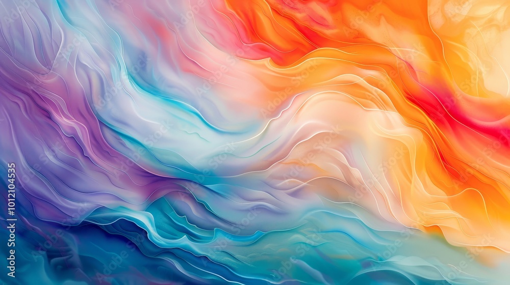 Vibrant Pastel Abstract Art Mesmerizing Colors and Seamless Blending Vibrant Pastel Abstract Art Mesmerizing Colors and Seamless Blending