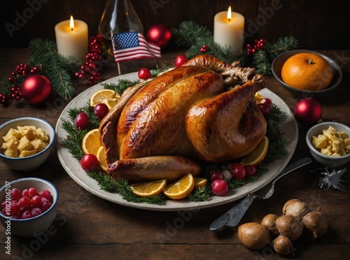 Irresistible holiday turkey pieces elegantly arranged