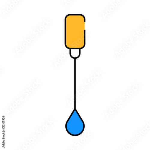 pap smear tool line icon vector. pap smear tool sign. isolated symbol illustration