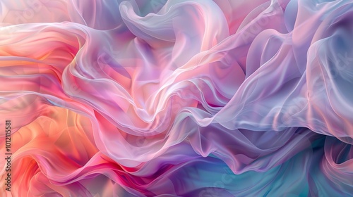 Pastel Dreams HighResolution Abstract Artwork with Flowing Brushstrokes in Soft Hues