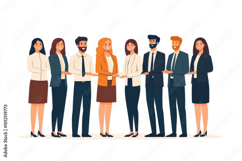Fototapeta premium Business team. Collaboration and partnership, Generative AI