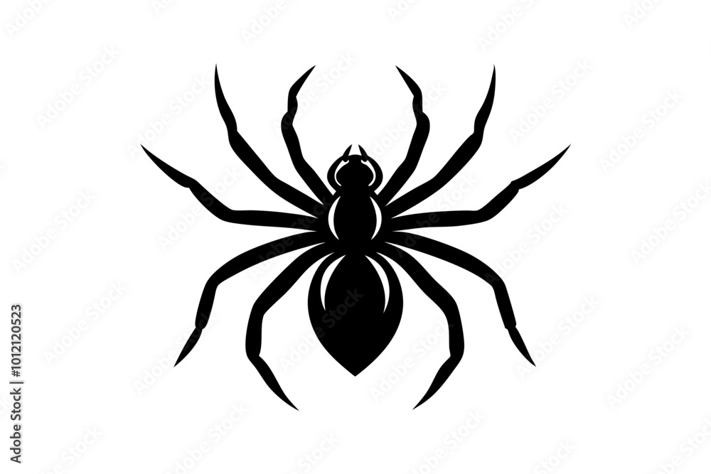 spider on a white background spider on a white background
