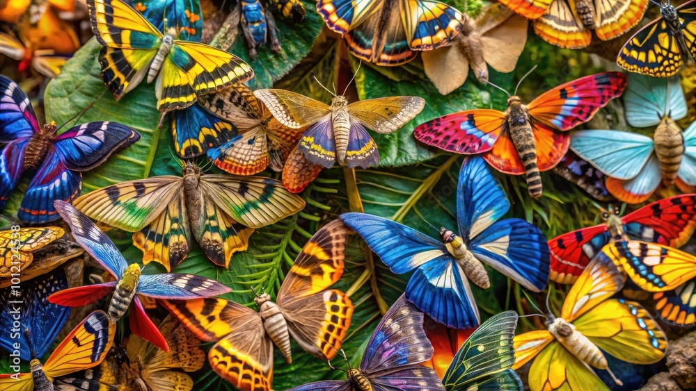 Diverse Moths in Florida's Natural Habitat: Captivating Insects Showcasing Unique Patterns and Colors Diverse Moths in Florida's Natural Habitat: Captivating Insects Showcasing Unique Patterns and Colors