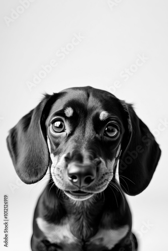 dog black and white photography