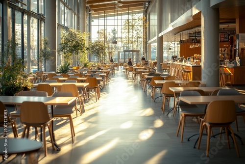 Background image of empty office space in cozy apartment with modern design  Generative AI