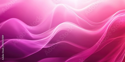 Elegant Gradient Waves. Abstract Design in Vibrant Magenta Purple Tones