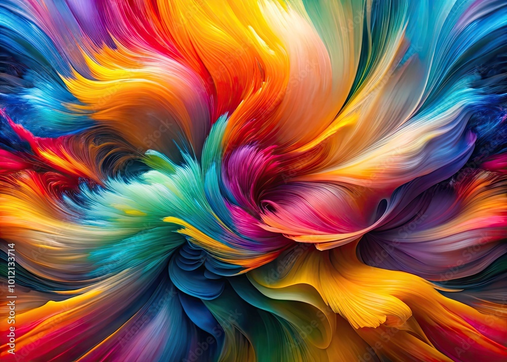 Dynamic Abstract Forms in Fluid Motion with Vibrant Colors and Shapes Creating Visual Energy Dynamic Abstract Forms in Fluid Motion with Vibrant Colors and Shapes Creating Visual Energy