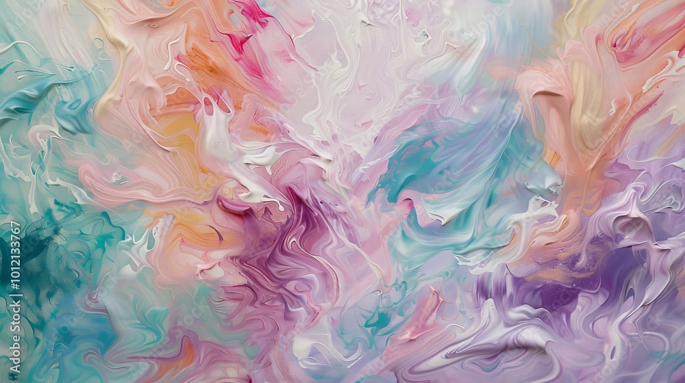 Pastel Dreams Ethereal Abstract Painting with Delicate Brushstrokes Pastel Dreams Ethereal Abstract Painting with Delicate Brushstrokes