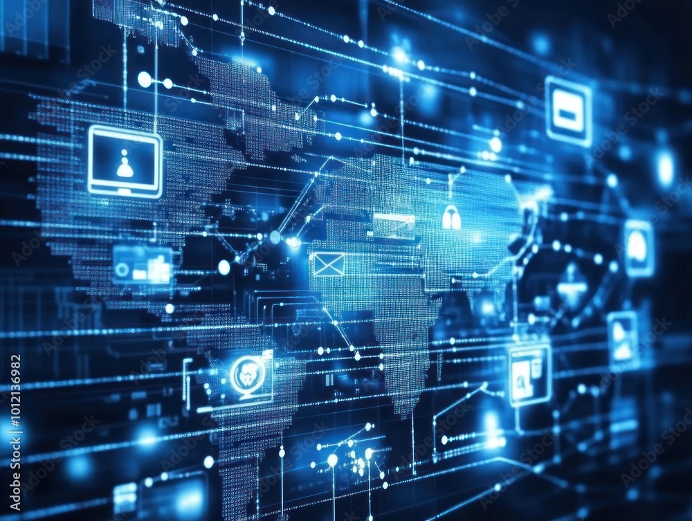 Business, Technology, Internet and network concept. Online Business Network Business, Technology, Internet and network concept. Online Business Network
