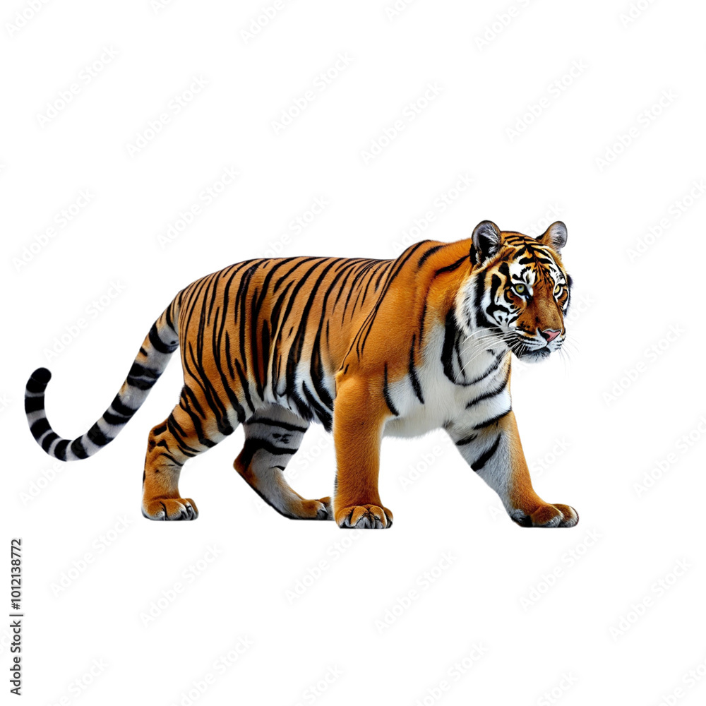 Obraz premium tiger ,isolated on white background , transparent png image