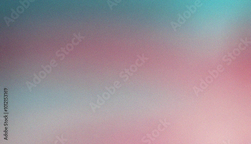 color gradient abstract pattern on background Dusty Rose, Teal Blue. Bold grainy backdrop featuring bold grainy texture patterns