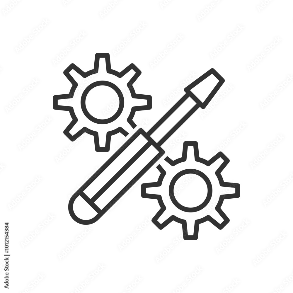 Screwdriver icon - repair tool icon Screwdriver icon - repair tool icon