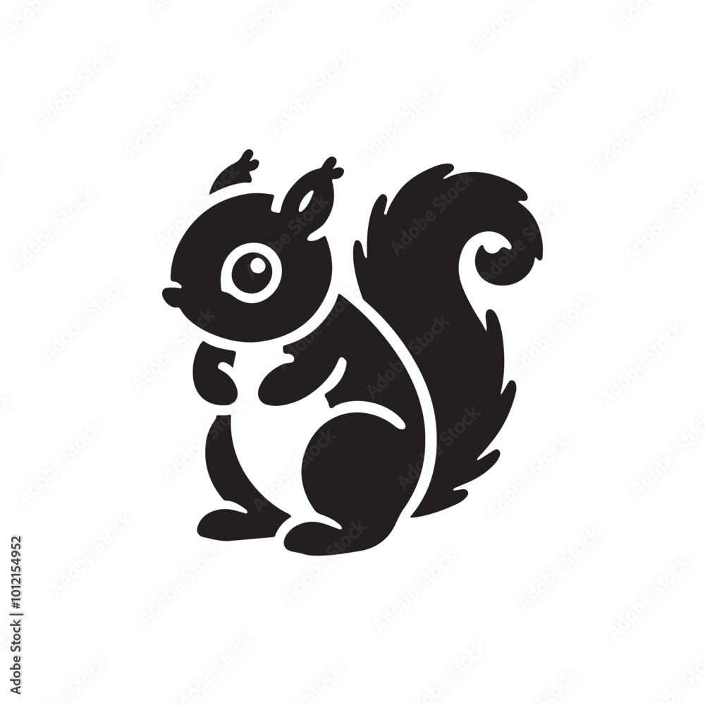 Adorable Squirrel Illustration Adorable Squirrel Illustration