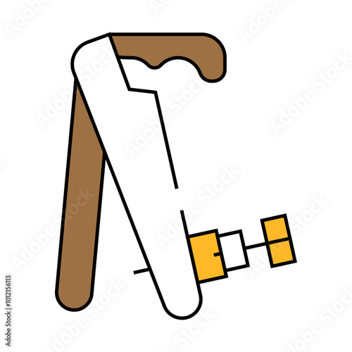 violin tool line icon vector. violin tool sign. isolated symbol illustration