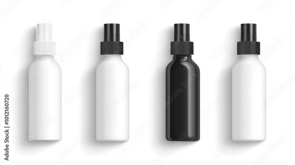 Realistic Spray Bottle Mockup -- AI Generated Realistic Spray Bottle Mockup -- AI Generated