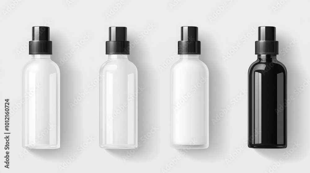 Realistic Spray Bottle Mockup -- AI Generated Realistic Spray Bottle Mockup -- AI Generated