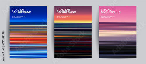 Abstract covers with abstract gradients. Eps10 vector.