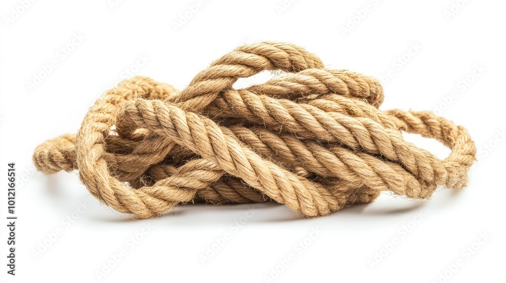 Tangled Jute Rope - AI Generated Tangled Jute Rope - AI Generated