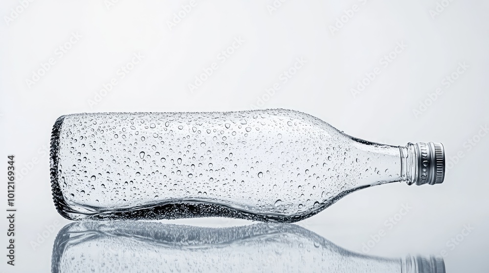 Condensation on Soda Bottle. AI generated illustration. Condensation on Soda Bottle. AI generated illustration.