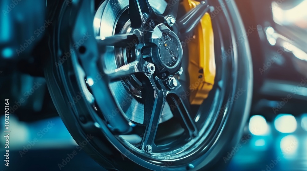High performance braking system for sports cars enhancing front wheel stopping power High performance braking system for sports cars enhancing front wheel stopping power