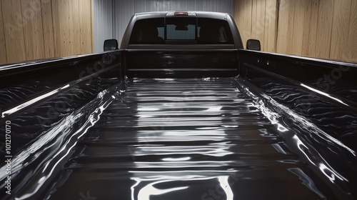 Polyurea Coating for Truck Bed Liner. AI generated illustration. photo