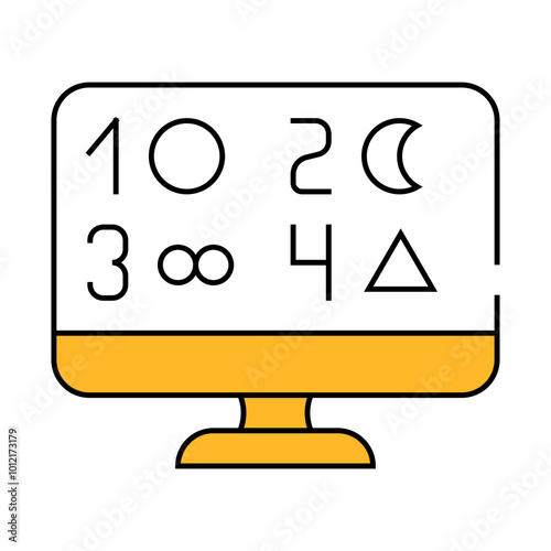 phobia test line icon vector. phobia test sign. isolated symbol illustration