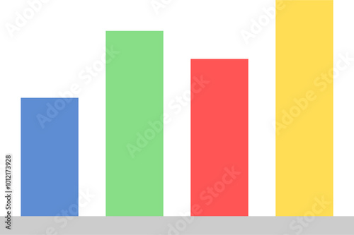 Simple and minimalist analysis chart icon.