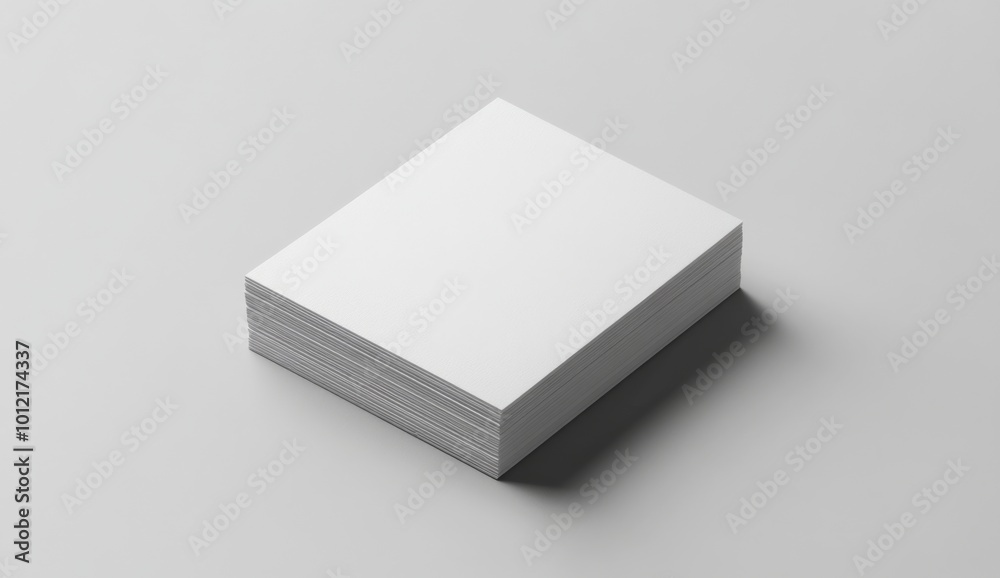 Photo of a stack of blank business cards on a grey background, a mockup template. Photo of a stack of blank business cards on a grey background, a mockup template.