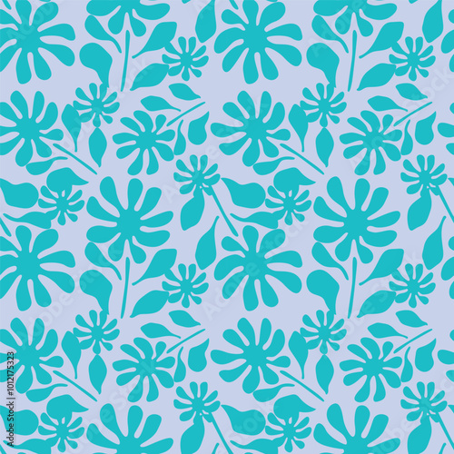 Abstract elegance pattern with floral background.