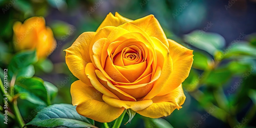 Elegant Single Yellow Rose on Soft Background Symbolizing Love, Friendship, and Joyful Moments Elegant Single Yellow Rose on Soft Background Symbolizing Love, Friendship, and Joyful Moments