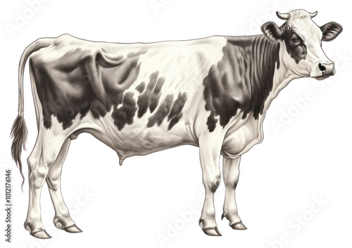 PNG Cow livestock mammal cattle transparent background photo