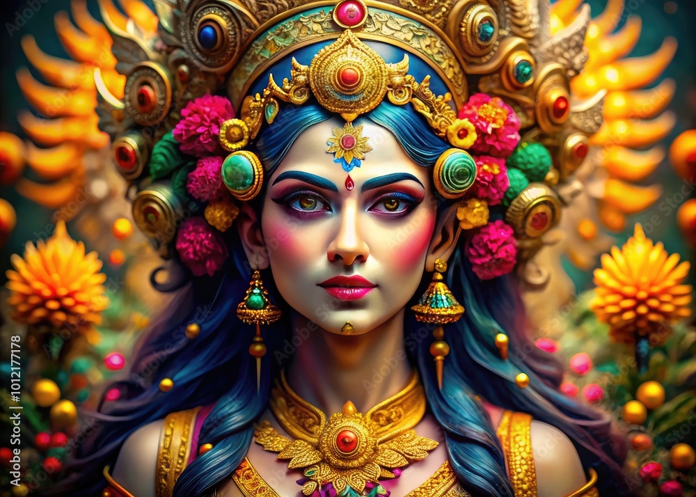 Elegant Symbol of a Goddess Representing Femininity, Power, and Divine Protection in Art Form Elegant Symbol of a Goddess Representing Femininity, Power, and Divine Protection in Art Form